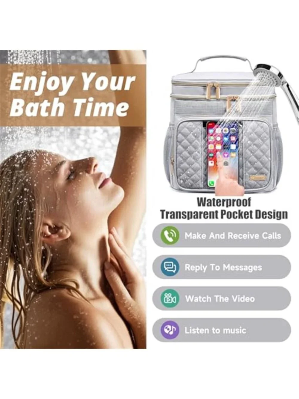 Women's Toiletry Bag Bathroom Bag Water Resistant Hanging Travel Toiletry Bag
